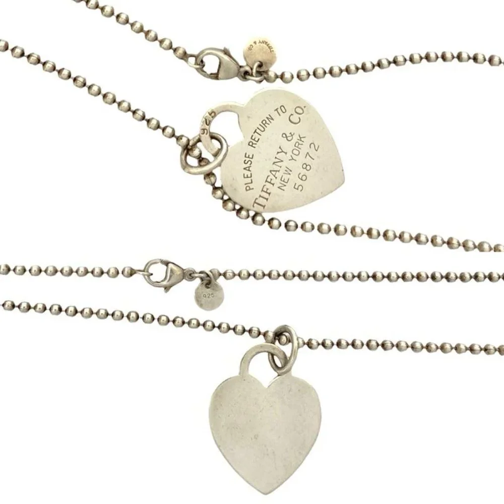 ★SOLD★ Tiffany & Co Return To Tiffany & Co Heart Tag Necklace Silver 925 - Picture 3 of 5